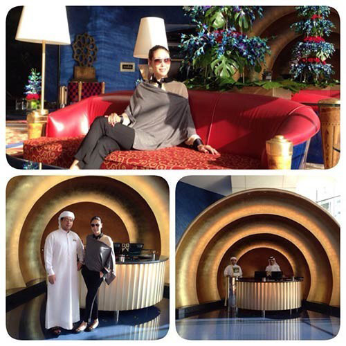 Cuộc sống của hoa hậu Hà Kiều Anh còn thú vị với những chuyến du lịch nước ngoài như đến thăm Dubai.