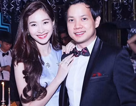 Hoa hậu Đặng Thu Thảo và bạn trai Trung Tín.