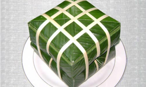 Cach goi banh chung don gian cho ngay Tet