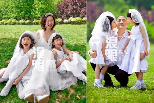 Thang Trấn Nghiệp đã 2 lần kết hôn. Hiện tại, anh sống hạnh phúc cùng người vợ hai - một cô gái người Thanh Đảo kém anh 24 tuổi - và 2 cô con gái sinh đôi.