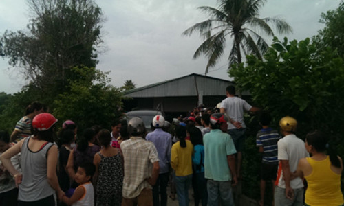 Hiện trường vụ đôi nam nữ chết cháy. Ảnh: Báo Thanh niên