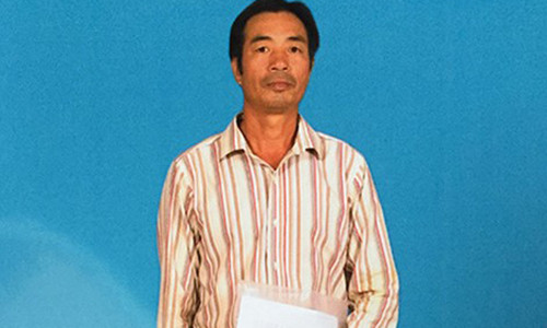 Ông Nguyễn Đình Sơn, người khởi kiện yêu cầu tòa bồi thường oan gần 836 triệu đồng.