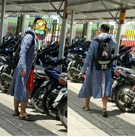 Với thời tiết nắng nóng 39 - 40 độ này, áo khoác chống nắng của phụ nữ đàn ông mặc không còn là điều quá xa lạ.