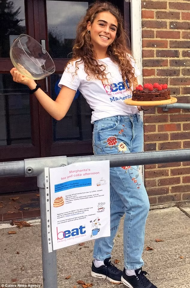 Nhưng với quyết tâm tăng cân, Margherita đã lập danh sách 200 món mà cô từng rất sợ, trong đó có cả bơ và sôcôla.