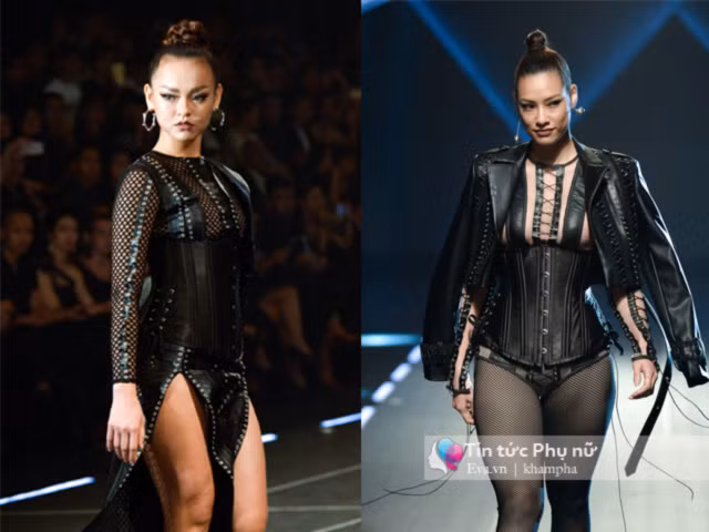 Có thể nói, dù xuất hiện cùng dàn model hot nhất Việt Nam hiện tại, nhưng chỉ có hai cô nàng cá tính này để lại ấn tượng sâu sắc trong show diễn.