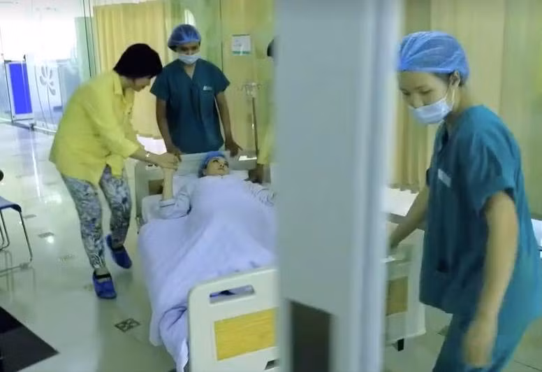 Hình ảnh trong clip nghệ sĩ hài Vân Dung đóng.