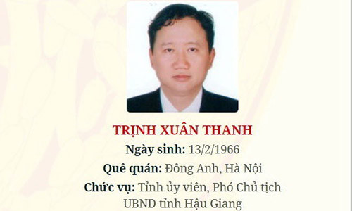 Ông Trịnh Xuân Thanh.