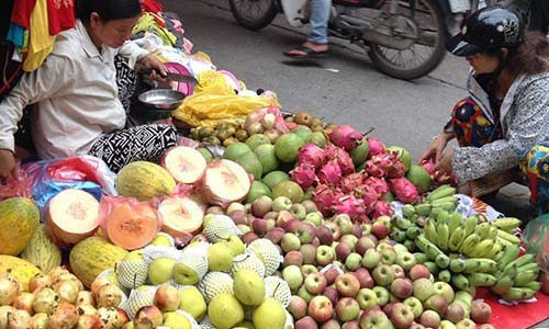 Hoa quả từ Trung Quốc, Lào…sẽ được miễn thuế khi vào thị trường Việt. Ảnh: Ngọc Dung.