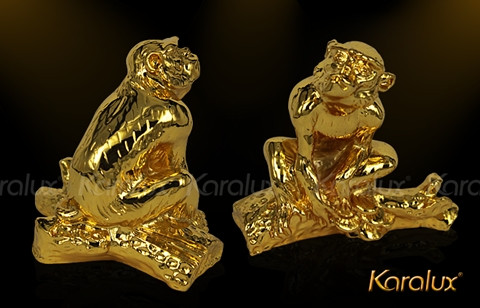 Ngoài ra, tượng Khỉ mạ vàng cũng sẽ rất "sốt" trong thời gian tới. Hiện tại, mức giá người tiêu dùng phải bỏ ra cho một hình tượng Khỉ mạ vàng loại nhỏ rơi vào khoảng 5 triệu đồng.