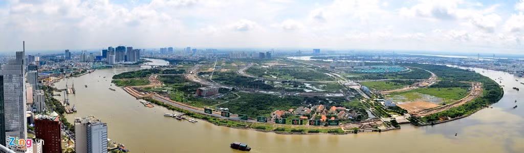 Theo quy hoạch, khu đô thị Thủ Thiêm được chia làm 5 khu vực chính, gồm khu vực lõi trung tâm chính, khu dân cư phía bắc, khu dân cư dọc Đại lộ Mai Chí Thọ, khu dân cư phía đông, khu châu thổ phía nam.