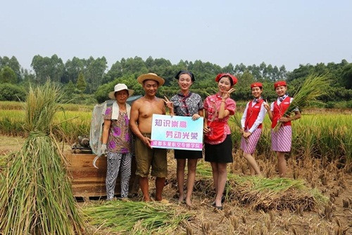 Sở dĩ những tiếp viên hàng không xinh đẹp tưởng như tay không làm việc nặng, chân không lấm bùn lại được yêu cầu đi gặt lúa là vì theo tiêu chuẩn đào tạo của Học viện hàng không Thành Đô, tất cả những tiếp viên hàng không đều phải trải nghiệm cảm giác lao động chân tay gian khổ. Chỉ có trải qua khó khăn khi lao động nặng, những tiếp viên này mới có thể chịu được áp lực làm việc cường độ cao khi phục vụ hành khách trên máy bay.