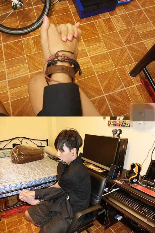 Đâu phải chỉ tay mới có thể chụp ảnh.