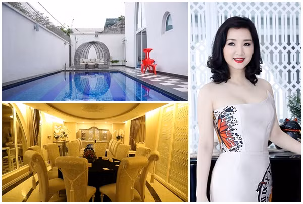 Ben trong biet thu hang tram ty dong cua Hoa hau Giang My