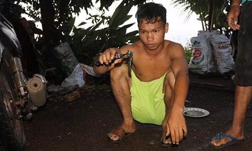 Kinh hai canh mua xuong, ca bay dia khong lo vao tan nha