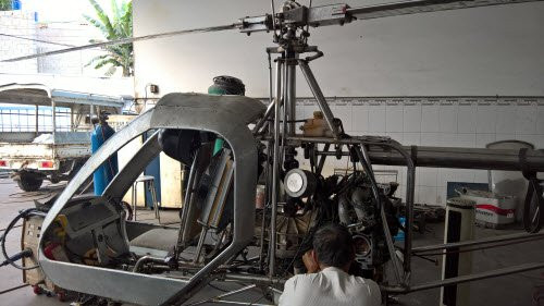 Máy bay đã sẵn sàng bay lên cao, nhưng ông Hiển chưa tích lũy đủ giờ bay thử để có thể khiến chiếc máy bay thực sự lượn trên bầu trời.