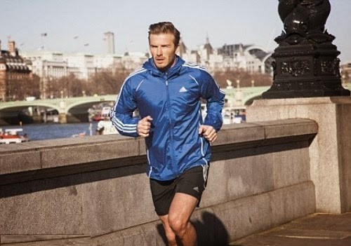 Ngoài bóng đá, chạy bộ là môn thể thao yêu thích của David Beckham. Ảnh: Aimworkout.