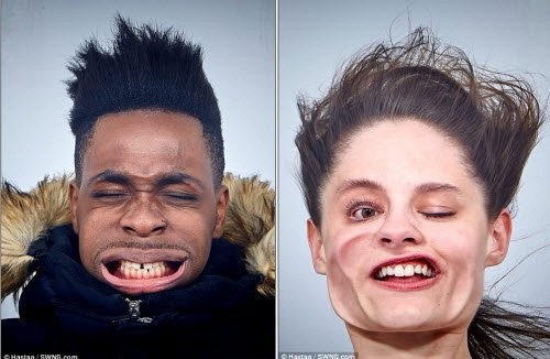 Công ty Hashtag đã lắp đặt các buồng tạo gió mạnh tại nhiều thành phố ở Anh để mọi người có thể thử chụp ảnh “tự sướng” khuôn mặt.