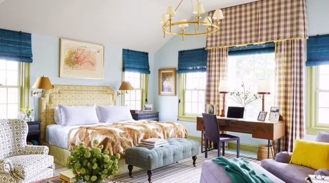 5. Bảy sắc cầu vồng “nhạt” Nếu tự tin với khả năng phối màu của mình, bạn có thể sử dụng thật nhiều màu sắc để trang trí cho căn phòng ngủ. Tuy nhiên, căn phòng sẽ đỡ phần chói mắt và gây bội thực về màu sắc nếu bạn lựa chọn những tông màu nhạt và nhẹ nhàng.