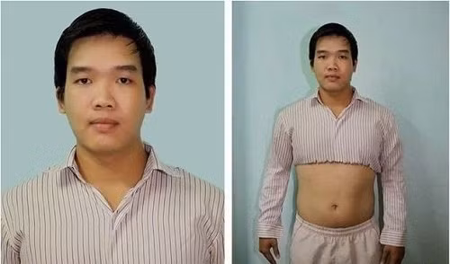 Thực chất đằng sau bức ảnh thẻ của "thanh niên nghiêm túc " này hậu trường được phơi bày không khỏi khiến cư dân mạng cười ngặt nghẽo. Bên dưới chiếc áo chỉ còn 1 nửa. Ở thời buổi hiện nay, câu nói "nghệ thuật là ánh trăng lừa dối" quả thực rất chuẩn xác.