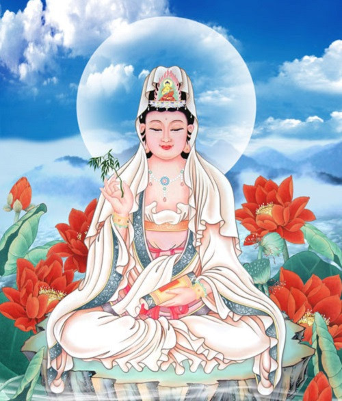 Nam mô đoan nghiêm thân, vô tỷ toại, Quan Âm Như Lai quả tu thập nhị nguyện.