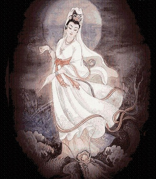 Nam mô tạo Pháp thuyền, du khổ hải, Quan Âm Như Lai độ tận chúng sinh nguyện.