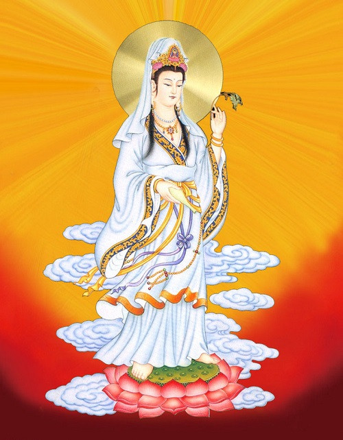 Nam mô Vô Lượng Thọ Phật cảnh giới, Quan Âm Như Lai Di Ðà thọ ký nguyện.