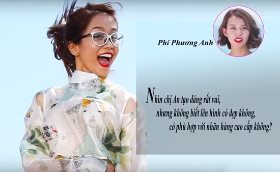 Mở đầu tập 4, các thí sinh The Face trải qua buổi chụp ảnh quảng bá mắt kính. Ở phần thi của mình, An Nguy tỏ ra khá lúng túng với tạo dáng không phù hợp chủ đề, khiến huấn luyện viên Phạm Hương khá vất vả hướng dẫn. Chứng kiến màn thể hiện của thí sinh đội bạn. Phí Phương Anh cho rằng: "Nhìn chị An tạo dáng rất vui nhưng không biết lên hình có đẹp không, có phù hợp với nhãn hàng cao cấp không?".