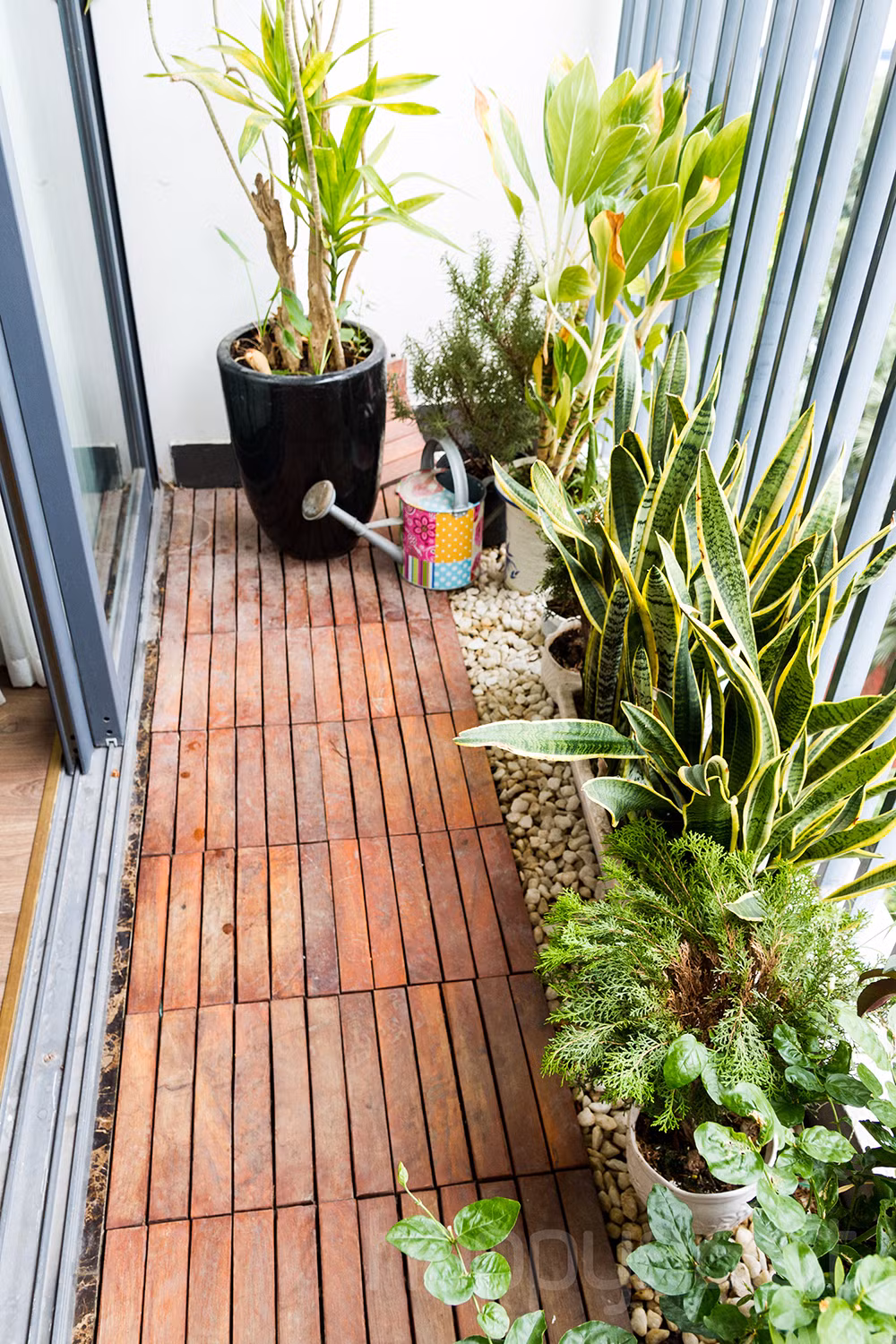 Để giữ cân bằng cho cuộc sống, chủ nhà cũng không quên tạo chút khoảng xanh thư giãn cho chính mình.