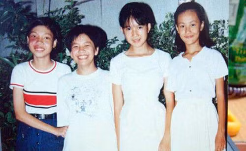 Từ ngày còn bé, Minh Hà đã có những nét như bây giờ.