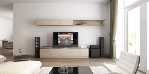 Phòng khách trang nhã sát cửa sổ đón nhiều nắng và gió.