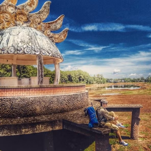 Công viên hồ Thủy Tiên gần đây trở thành điểm đến lý thú hấp dẫn giới trẻ. Ảnh: huyenminho/Instagram.