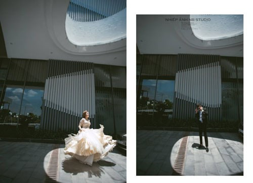 Bộ ảnh cưới độc đáo được thực hiện ở những góc phố, địa danh thân thuộc của cặp đôi ở Ninh Bình.