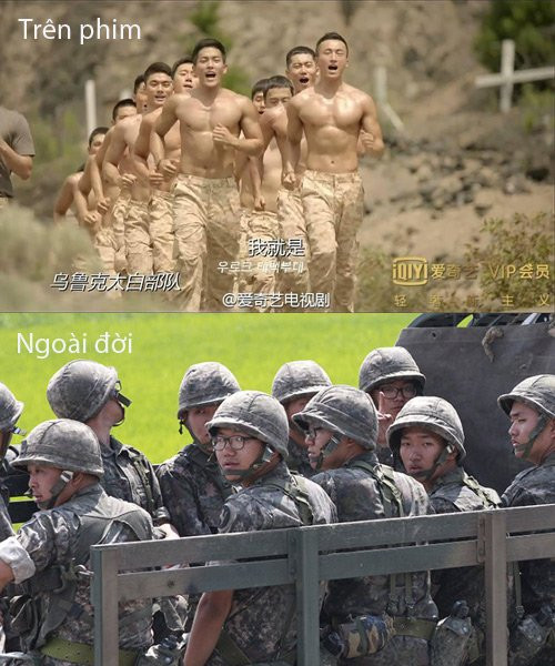 Thực tế các quân nhân Hàn không cường tráng và quyến rũ như trong phim.