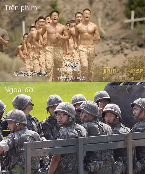 Thực tế các quân nhân Hàn không cường tráng và quyến rũ như trong phim.