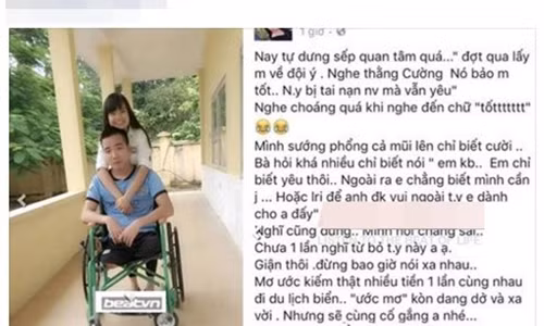 Nho Facebook chang trai cut chan tim thay tinh yeu nhu mo