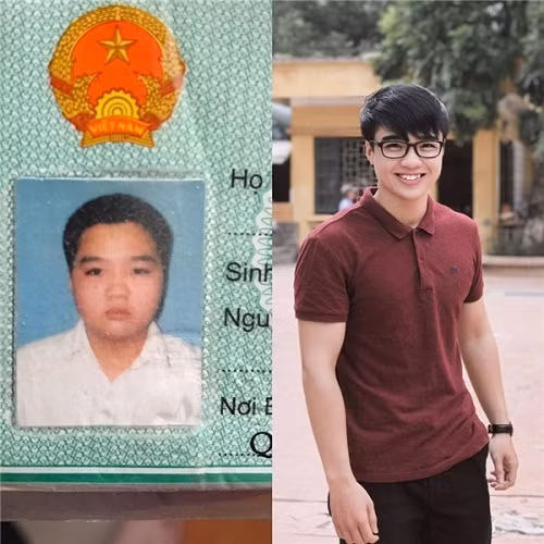Chắc bạn bè của anh chàng này phải ngạc nhiên khi thấy cậu bạn khuôn mặt mũm mĩm này đã thành một hotboy.