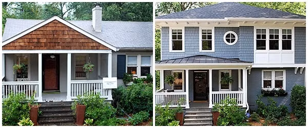 Chẳng cần tốn quá nhiều tiền để xây lại nhà, xây thêm một tầng nữa dựa trên nền móng cũ là lựa chọn của nhiều chủ nhà. Thêm tầng 2 và hệ thống cửa sổ lớn đã làm thay đổi toàn bộ diện mạo của ngôi nhà.