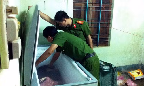 Gia Lai phát hiện hơn 350 kg thịt không rõ nguồn gốc. Ảnh GDTĐ