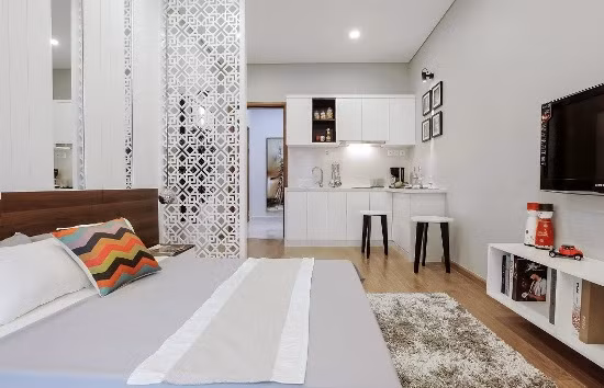 Căn hộ “Studio” với không gian thiết kế hợp lý.