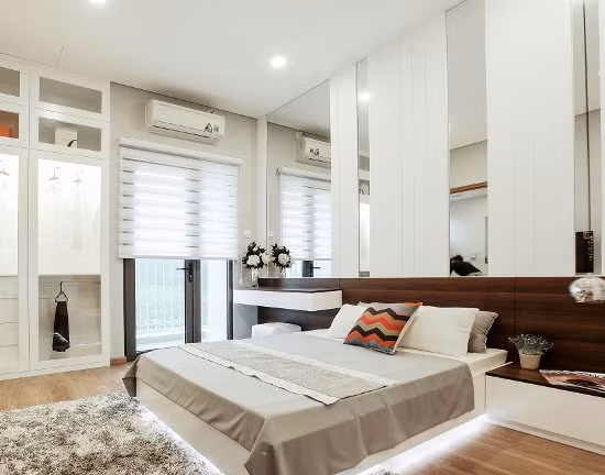 Mỗi căn hộ The TWO Residence đều có ít nhất hai mặt thoáng hướng ra những khoảng không gian xanh mát của khu đô thị Gamuda Gardens.