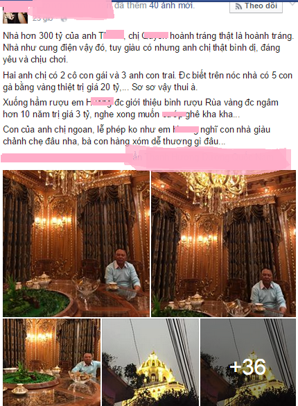 Nội thất siêu 'khủng' trong toà lâu đài gà vàng của đại gia Cầu Giấy thu hút sự chú ý từ cư dân mạng.