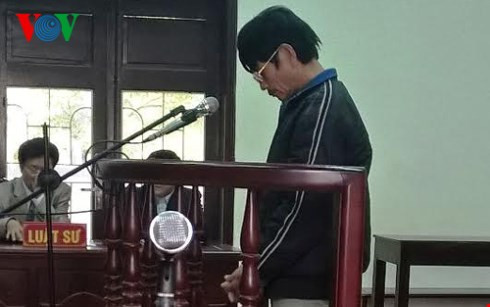Nguyễn Văn Đông tại phiên tòa.