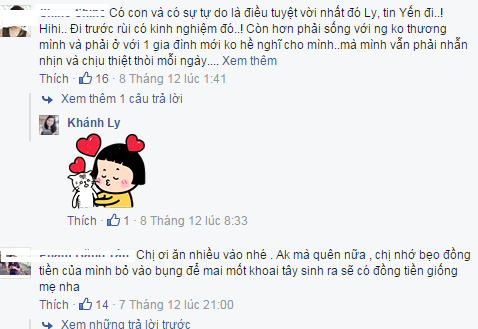 Ngoài ra nhiều người cũng không quên chúc cho mẹ con cô luôn luôn gặp nhiều điều may mắn trong cuộc sống.