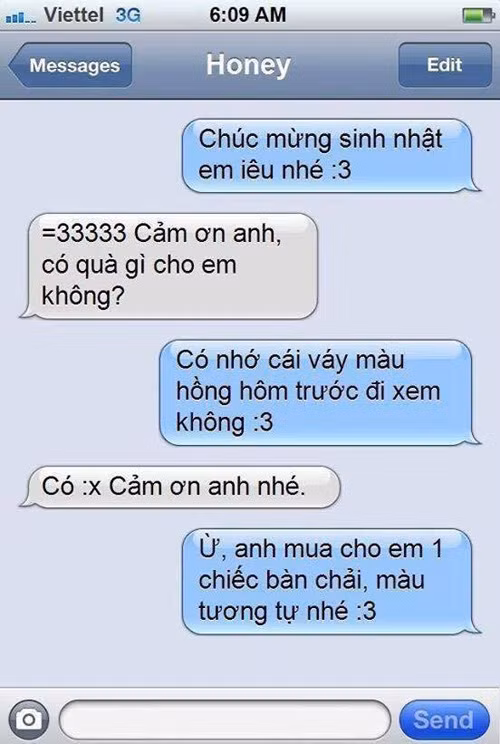 Xin em đừng vội vàng tưởng bở.
