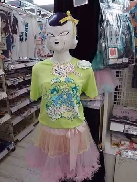 Một ma-nơ-canh mang phong cách nhân vật truyện tranh Nhật Bản. (Ảnh: Facebook)