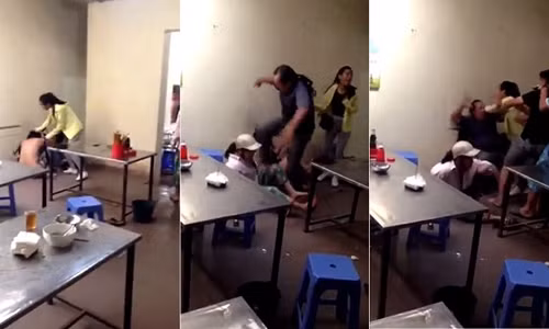 Gia dinh au da trong quan an vi co bo nhi