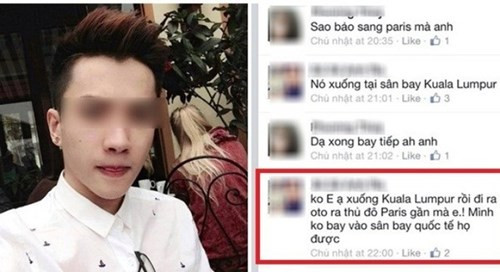 Chuyện "xuống Kuala Lumpur rồi đi xe ô tô ra thủ đô Paris" Câu chuyện này đã xảy ra từ cách đây rất lâu, thế nhưng nó vẫn là một dẫn chứng điển hình cho việc "sống ảo" đến bá đạo của một bộ phận giới trẻ. Ở thời điểm đó, mọi người không hiểu anh chàng này là có khiếu hài hước, hay... kém hiểu biết về địa lý mà lại có thể tuyên bố sẽ "xuống Kuala Lumpur rồi đi xe ô tô ra thủ đô Paris", trong khi bản thân anh chàng lại "khoe" rằng mình sang Pháp để du lịch.