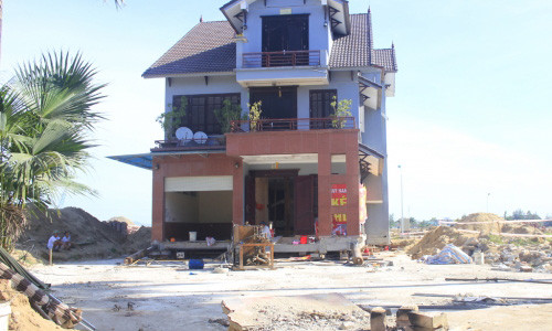 Căn biệt thự 3 tầng ở vị trí mới. Ảnh: Dân trí