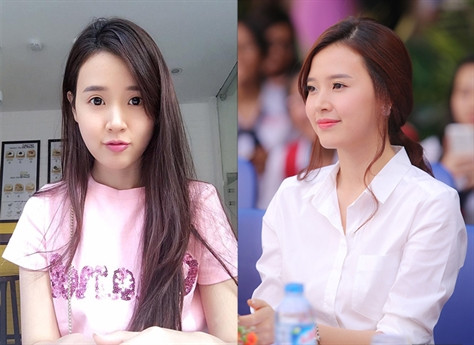 Không khó để nhận ra gương mặt tròn đầy của Midu so với trước đây.