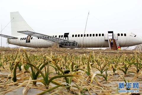 Một người đàn ông 61 tuổi ở Hà Nam (Trung Quốc) đã chi tới 15 vạn nhân dân tệ (khoảng hơn 525 triệu đồng) để thiết kế chiếc máy bay Boeing 737 với hình dáng, kích thước như thật. Con của người nông dân 61 tuổi này dự định mở nhà hàng nên ông đã thiết kế chiếc máy bay nhằm sau này thu hút khách hàng đông hơn.